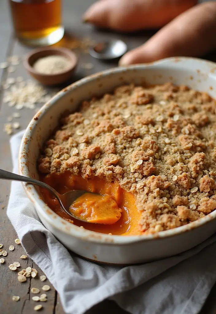 Indulgent Sweet Potato Dessert Recipes: Pies, Cakes, and Puddings - 5. Sweet Potato Crumble