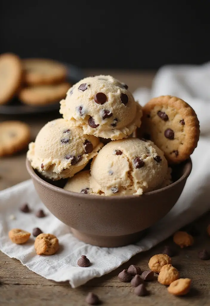 Innovative Ninja Creami Recipes: Vegan Frozen Treats - 8. Creamy Chocolate Chip Cookie Dough Ice Cream