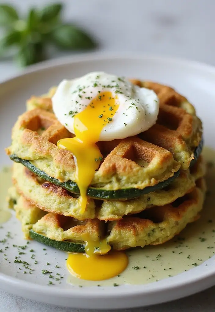 Innovative Waffle Iron Recipes: Beyond Breakfast Waffles - 3. Zucchini Fritter Waffles