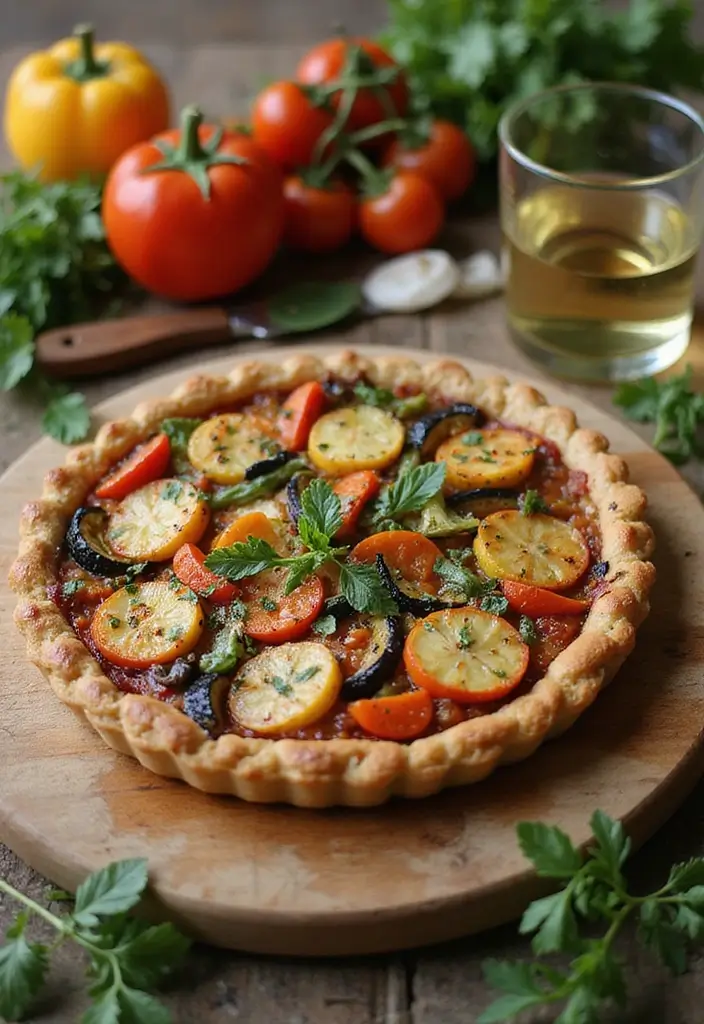 Inspired Ina Garten Recipes: Barefoot Contessa Favorites Recreated - 1. Classic Roasted Vegetable Tart