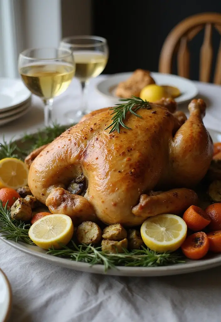 Inspired Ina Garten Recipes: Barefoot Contessa Favorites Recreated - 3. Lemon Rosemary Roast Chicken