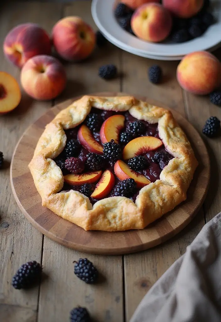 Inspired Ina Garten Recipes: Barefoot Contessa Favorites Recreated - 8. Blackberry Peach Galette