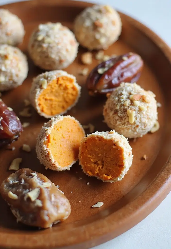 Irresistibly Delicious: 10 Plant-Powered Vegan Sweet Potato Recipes - 3. Sweet Potato and Date Energy Bites