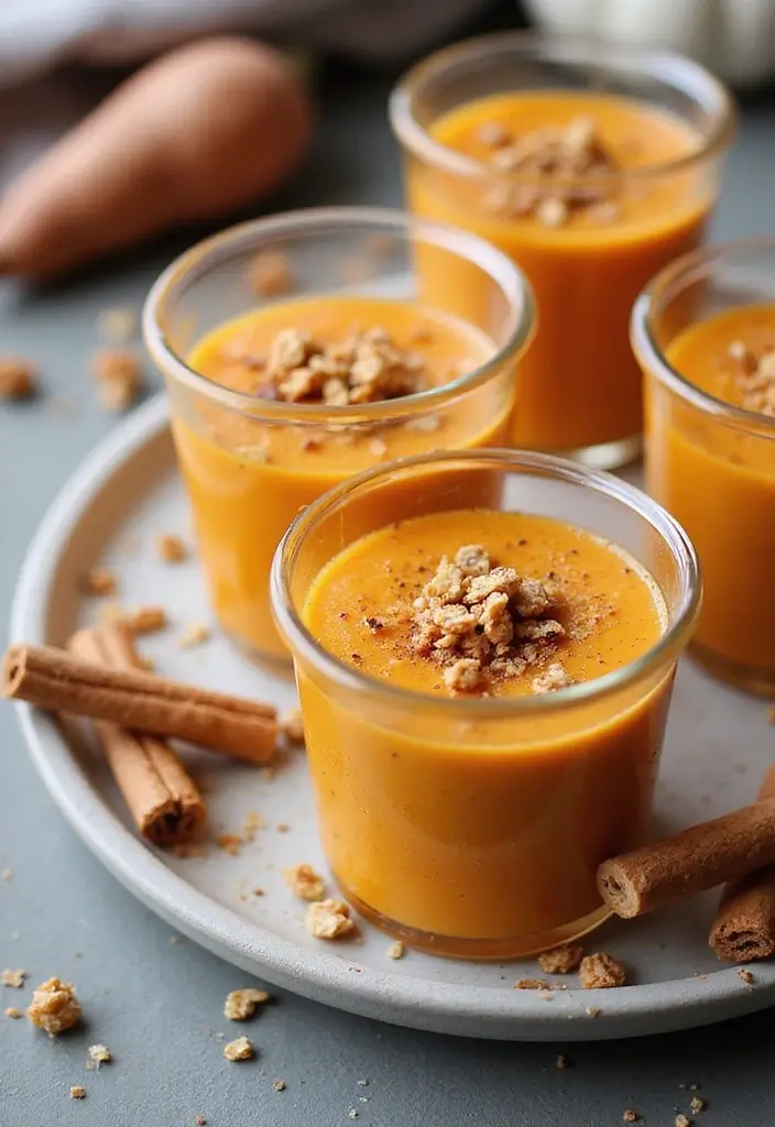 Irresistibly Delicious: 10 Plant-Powered Vegan Sweet Potato Recipes - 9. Sweet Potato Pudding Cups