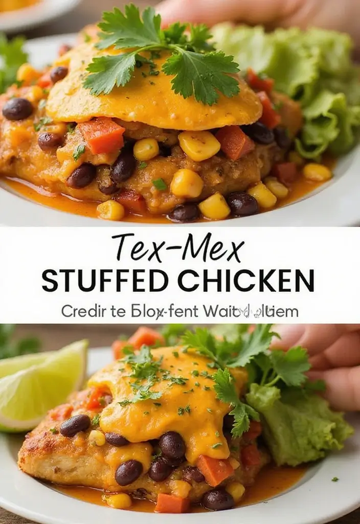 Juicy Stuffed Chicken Recipes: Flavor-Packed Poultry Dishes - 3. Tex-Mex Stuffed Chicken