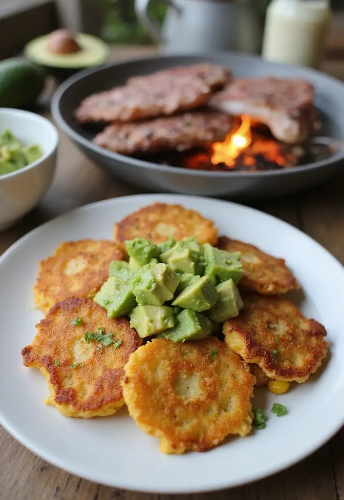 Juicy Sweet Corn Recipes: Grilled, Boiled, and Salads - 6. Sweet Corn Fritters with Avocado Salsa