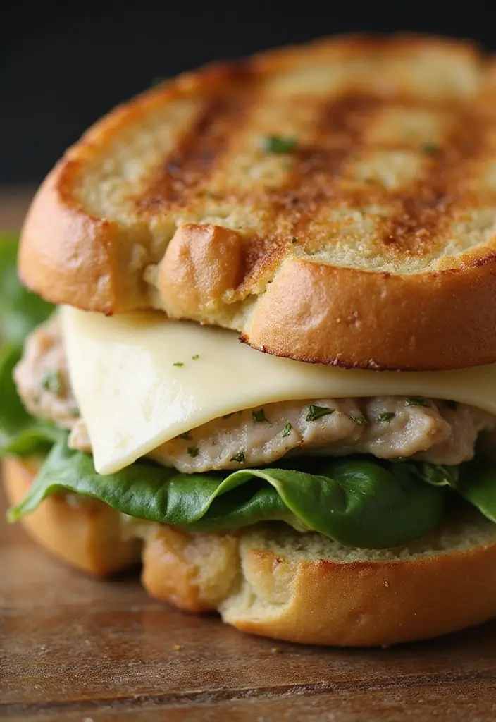 Layered Turkey Sandwich Recipes: Deli-Style Lunches - 7. Turkey Pesto Panini