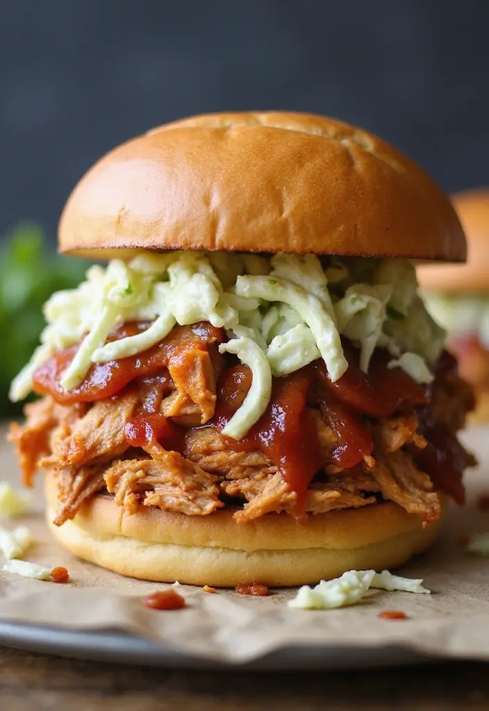 Layered Turkey Sandwich Recipes: Deli-Style Lunches - 9. BBQ Turkey Sandwich