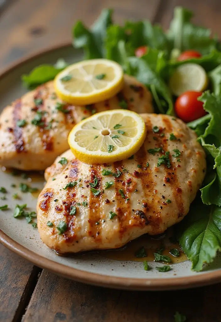 Lean Chicken Breast Recipes: Quick and Healthy Protein Packs - 1. Lemon Herb Grilled Chicken