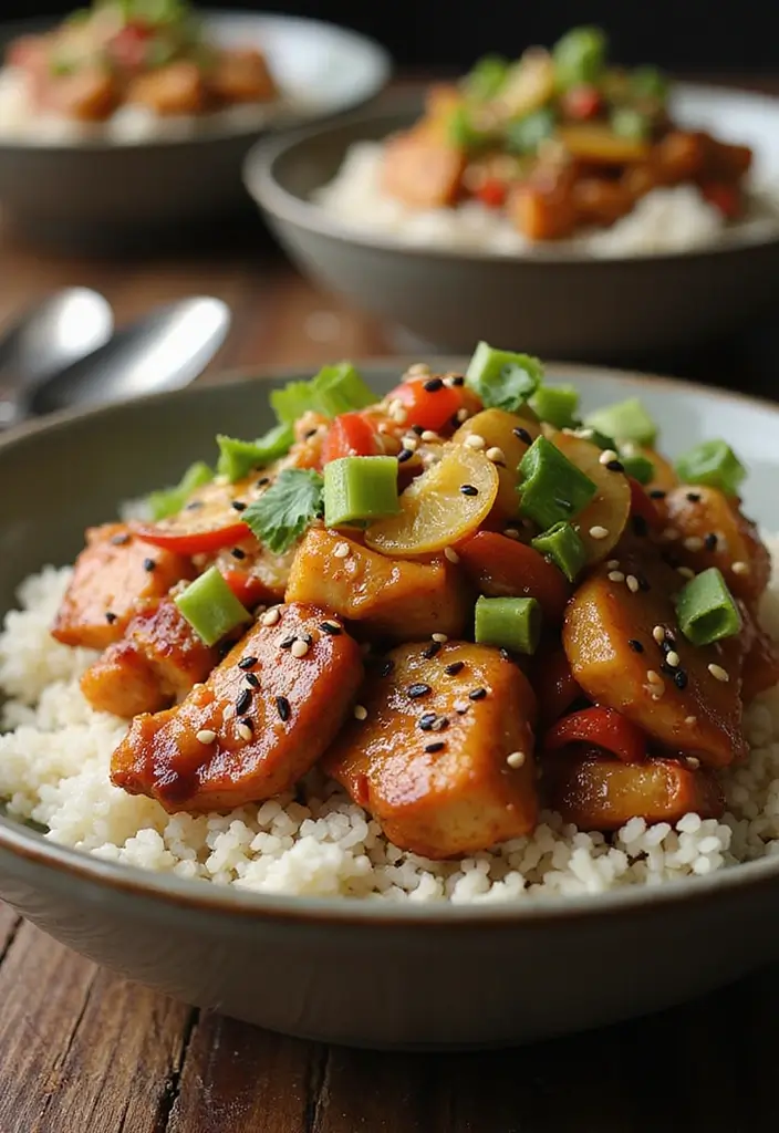 Lean Chicken Breast Recipes: Quick and Healthy Protein Packs - 6. Teriyaki Chicken Rice Bowls