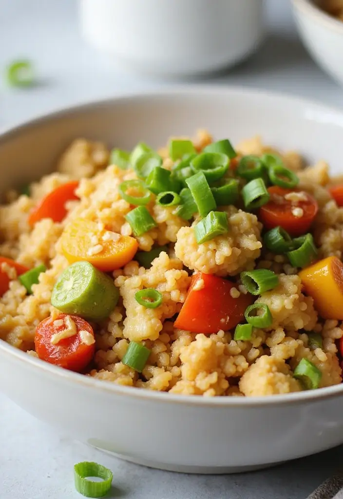 Lean High Protein Low Calorie Recipes: Fitness-Focused Meals - 10. Cauliflower Fried Rice
