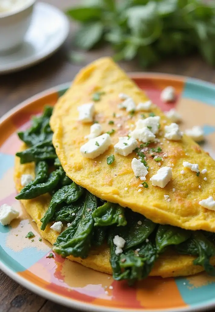 Lean High Protein Low Calorie Recipes: Fitness-Focused Meals - 3. Egg White Omelette with Spinach and Feta