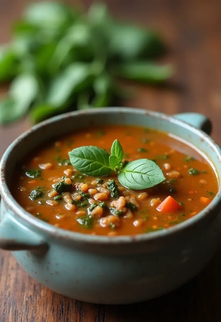 Lean High Protein Low Calorie Recipes: Fitness-Focused Meals - 9. Lentil Soup with Spinach