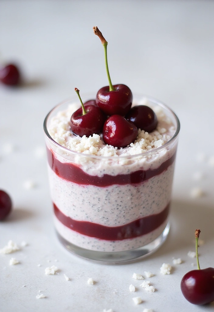 Luscious Cherry Pie Filling Recipes: Desserts and Toppings - 10. Cherry and Coconut Chia Pudding