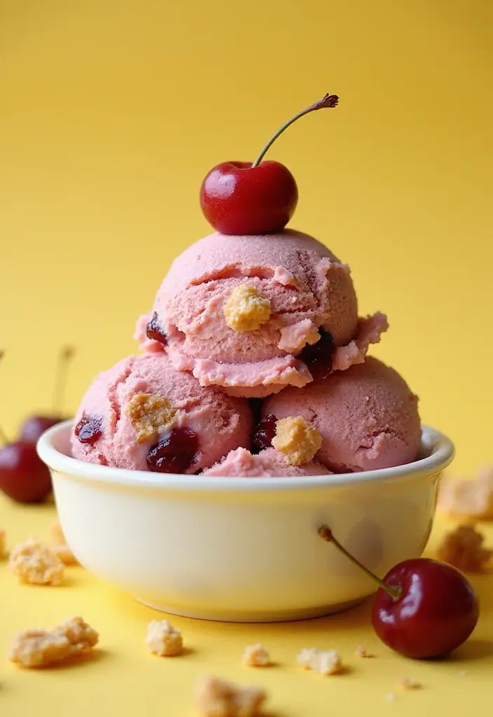 Luscious Cherry Pie Filling Recipes: Desserts and Toppings - 6. Cherry Pie Ice Cream