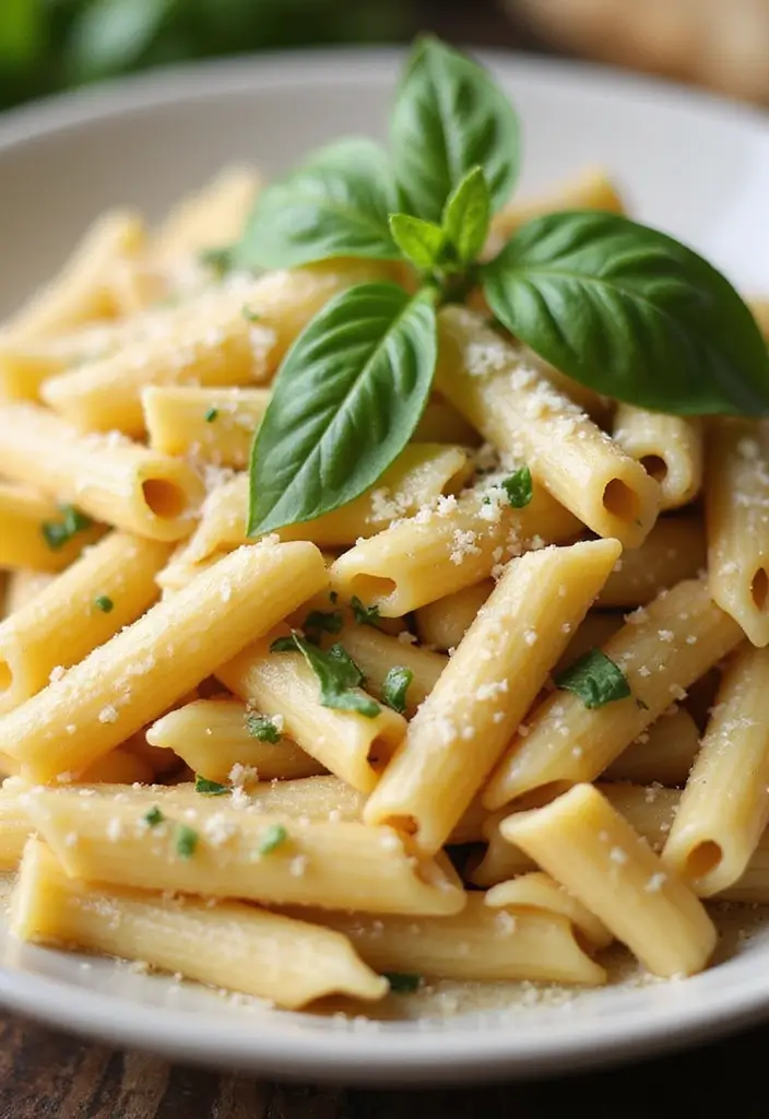 Luxurious Creamy Pasta Recipes: Indulgent Sauces for Any Noodle - 2. Creamy Garlic Parmesan Penne