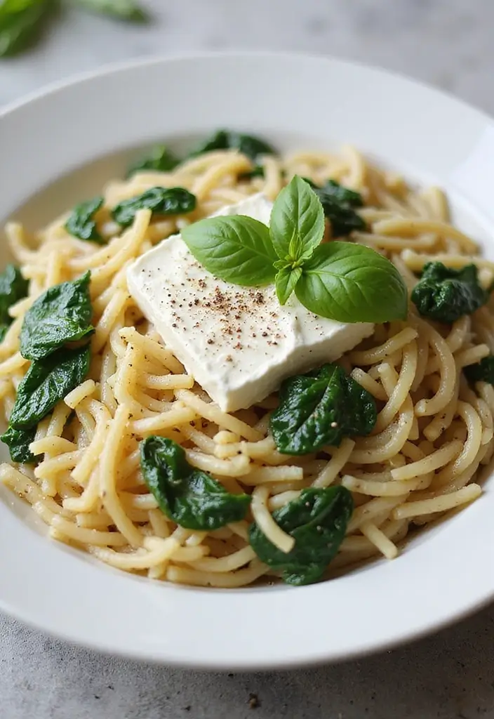 Luxurious Creamy Pasta Recipes: Indulgent Sauces for Any Noodle - 4. Spinach and Goat Cheese Orzo
