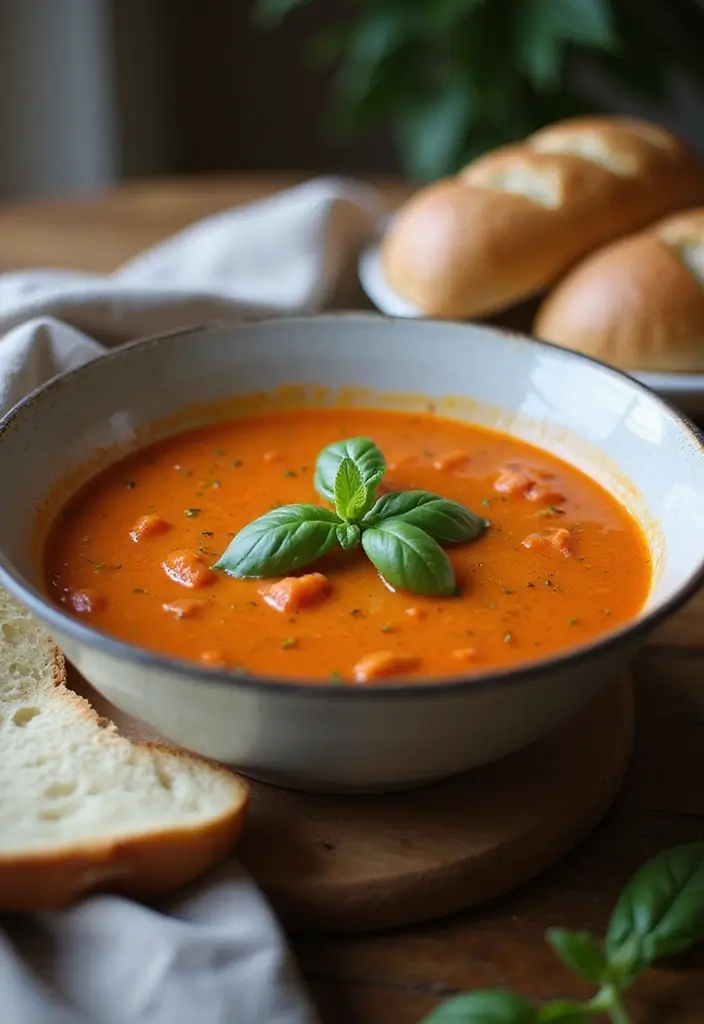Minimalist Easy Crockpot Recipes with Few Ingredients: Set and Forget - 1. Creamy Tomato Basil Soup