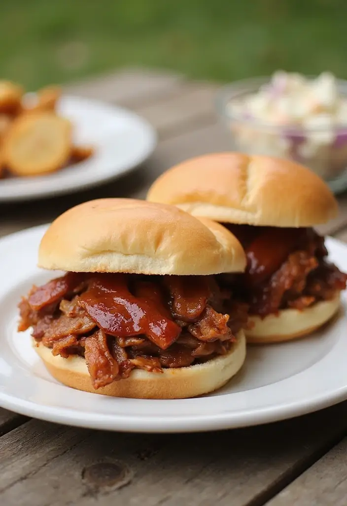 Minimalist Easy Crockpot Recipes with Few Ingredients: Set and Forget - 4. BBQ Pulled Pork Sandwiches