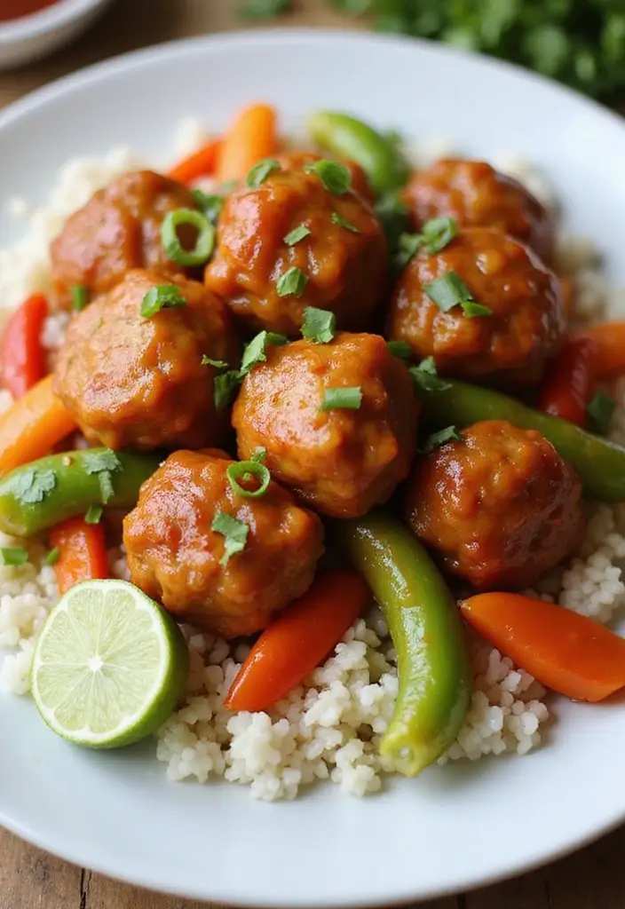Minimalist Easy Crockpot Recipes with Few Ingredients: Set and Forget - 8. Sweet and Sour Meatballs