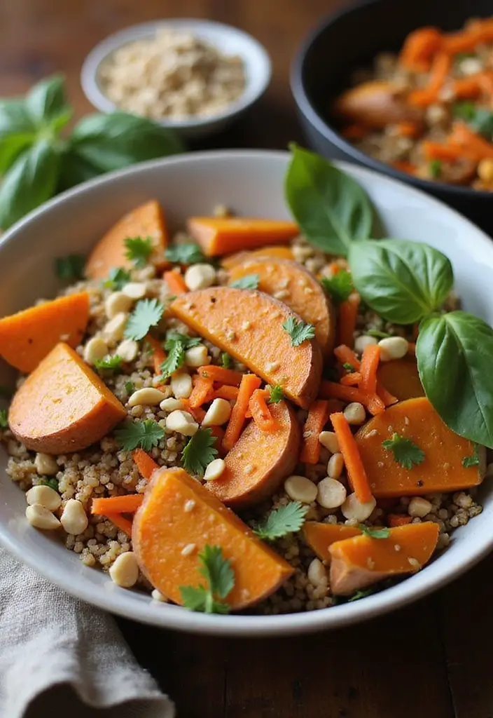 Nourishing Sweet Potato Bowl Recipes: Build-Your-Own Meals - 2. Thai Peanut Sweet Potato Bowl
