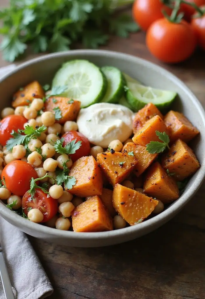 Nourishing Sweet Potato Bowl Recipes: Build-Your-Own Meals - 3. Mediterranean-Inspired Sweet Potato Bowl