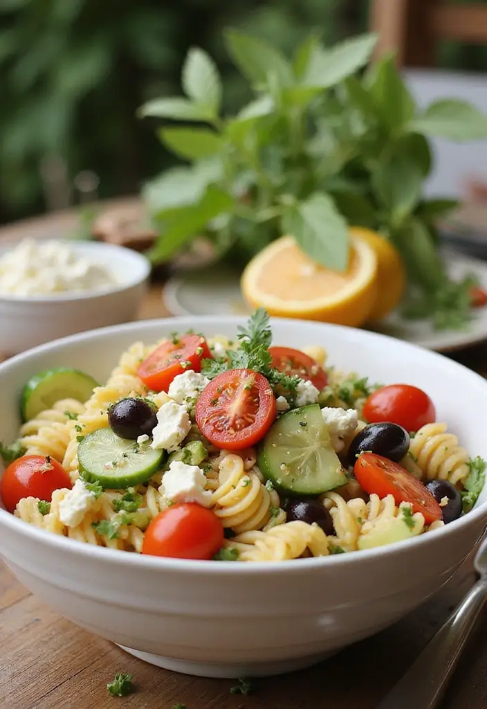 Nutritious Healthy Dinner Recipes: Balanced Meals for Busy Weeknights - 5. Mediterranean Pasta Salad