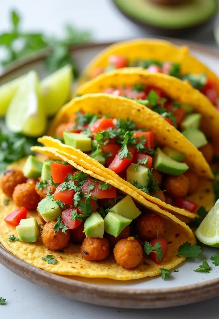 Nutty Garbanzo Bean Recipes: Salads, Hummus, and More - 10. Chickpea Tacos with Avocado Salsa