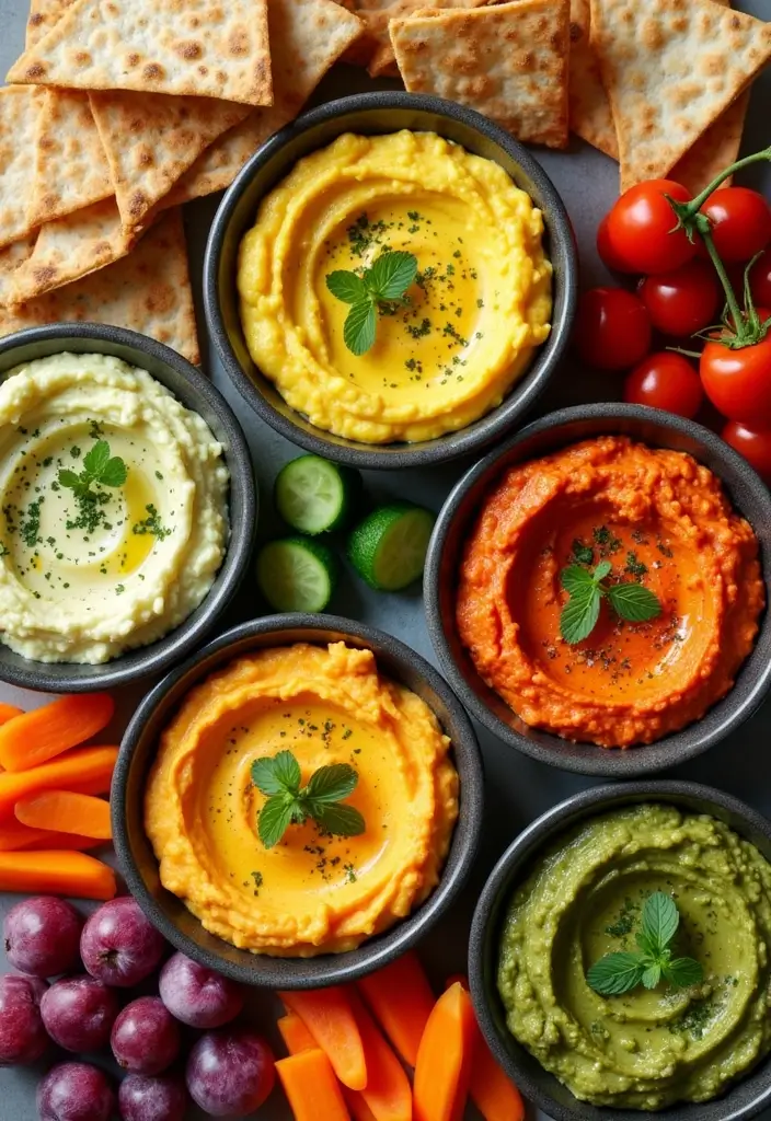 Nutty Garbanzo Bean Recipes: Salads, Hummus, and More - 2. Nutty Chickpea Hummus Variations