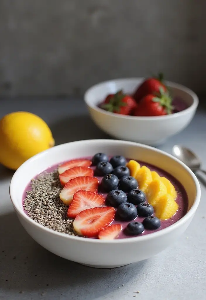 Quick Easy Breakfast Recipes: Start Your Day with Minimal Effort - 7. Chia Seed Smoothie Bowl