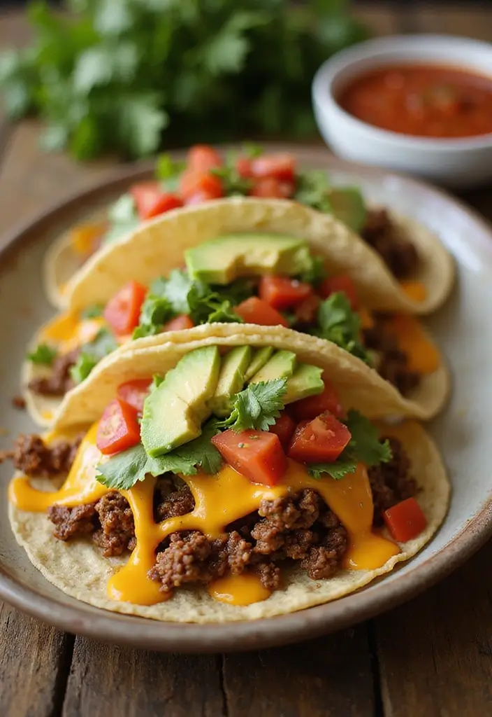 Quick Ground Beef Recipes for Dinner: Family-Friendly Meals in Minutes - 1. Cheesy Ground Beef Tacos