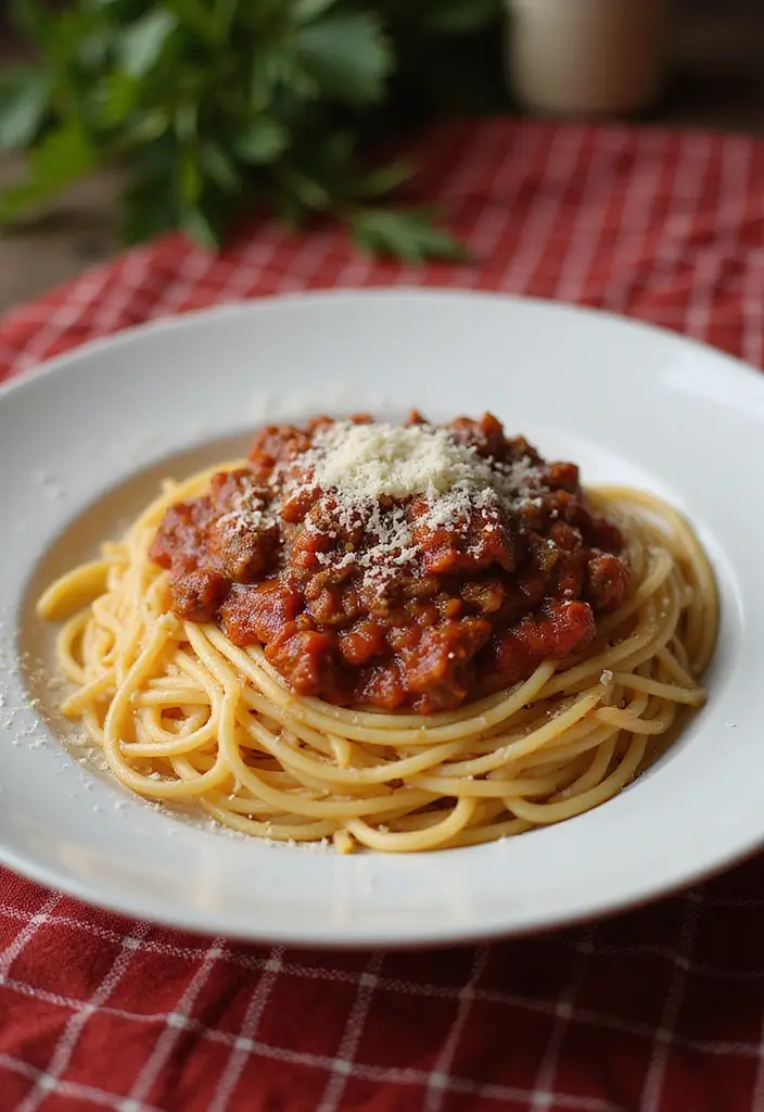 Quick Ground Beef Recipes for Dinner: Family-Friendly Meals in Minutes - 6. Spaghetti with Meat Sauce