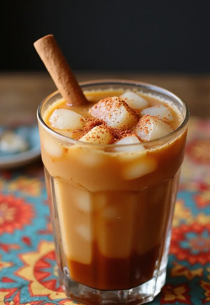 Refreshing Cold Coffee Recipes: Beat the Heat with These Chilled Brews - 7. Spicy Iced Coffee with Cinnamon and Cayenne