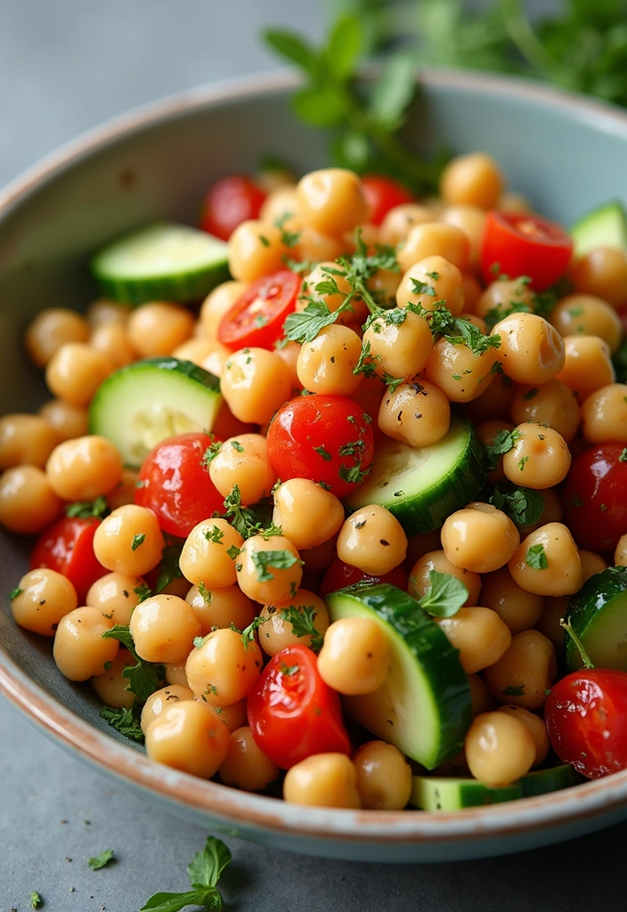 Refreshing Side Salad Recipes: Complements to Any Main - 2. Mediterranean Chickpea Salad