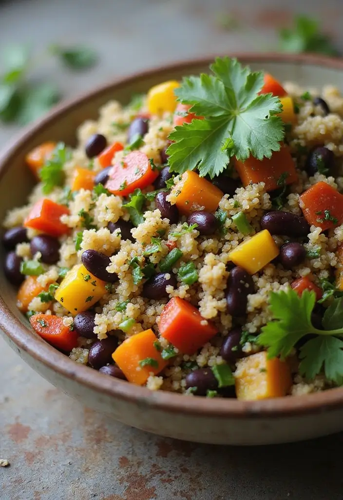Refreshing Side Salad Recipes: Complements to Any Main - 4. Quinoa & Black Bean Salad