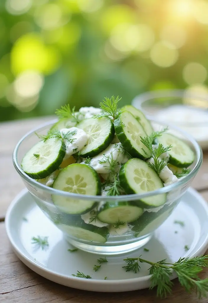 Refreshing Side Salad Recipes: Complements to Any Main - 8. Cucumber & Dill Salad