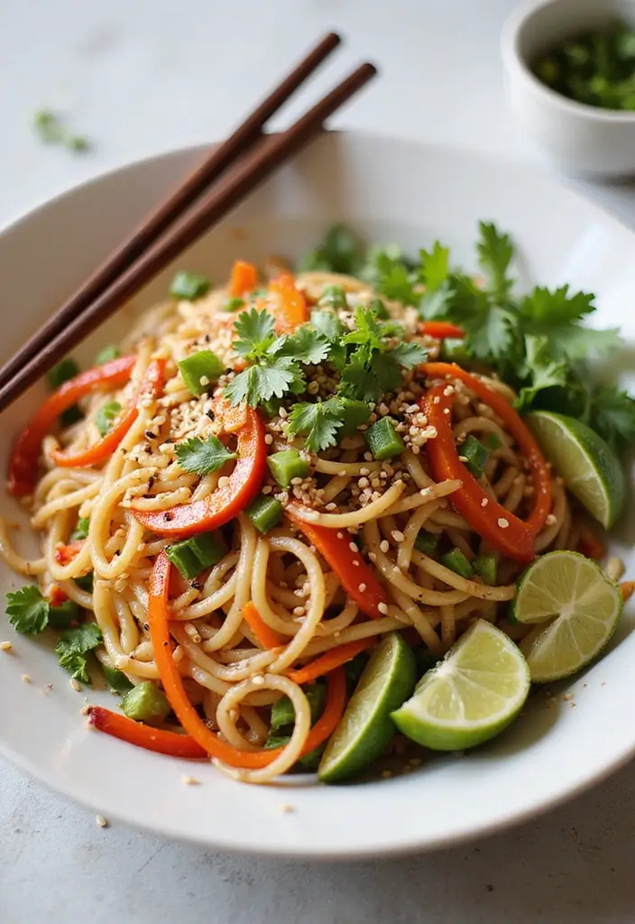 Refreshing Side Salad Recipes: Complements to Any Main - 9. Asian Noodle Salad