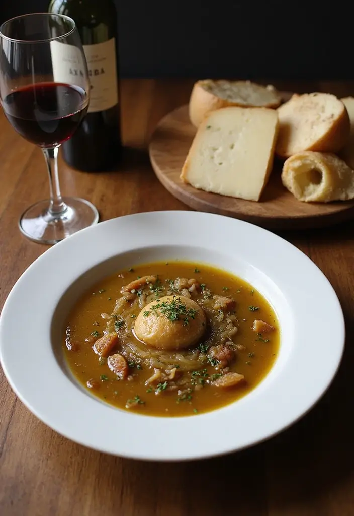 Rich French Onion Soup Recipe: Caramelized Onions in Every Bite - 2. Cheesy French Onion Soup with Truffle Oil