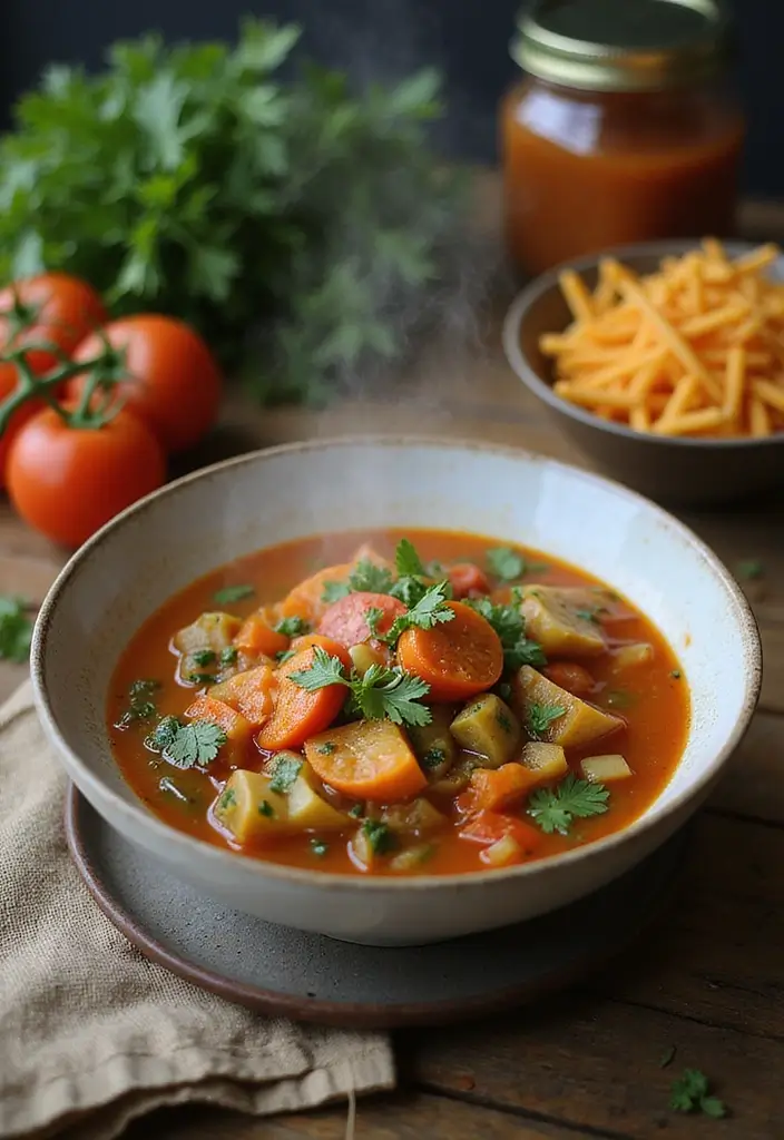 Rustic Italian Soup Recipes: Hearty Vegetarian Delights - 1. Hearty Minestrone Soup