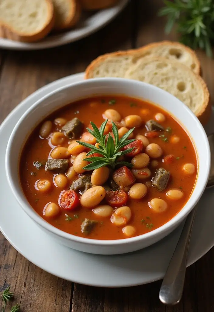 Rustic Italian Soup Recipes: Hearty Vegetarian Delights - 2. Tuscan Bean Soup