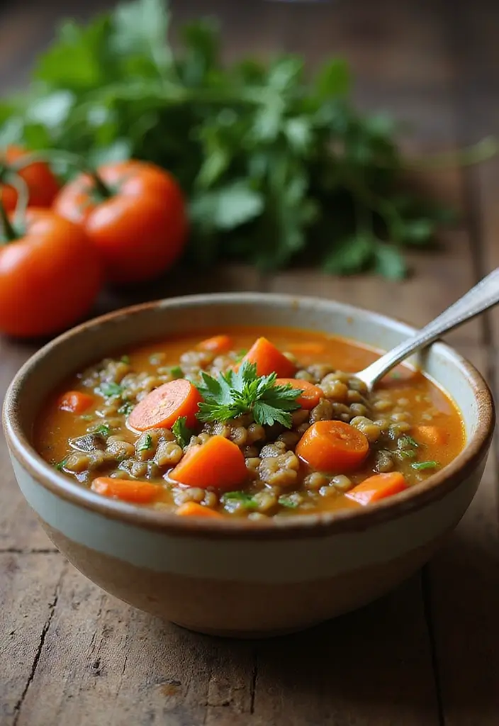 Rustic Italian Soup Recipes: Hearty Vegetarian Delights - 6. Italian Lentil Soup