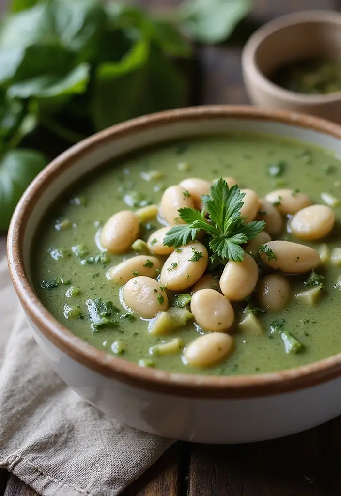 Rustic Italian Soup Recipes: Hearty Vegetarian Delights - 7. Spinach and White Bean Soup