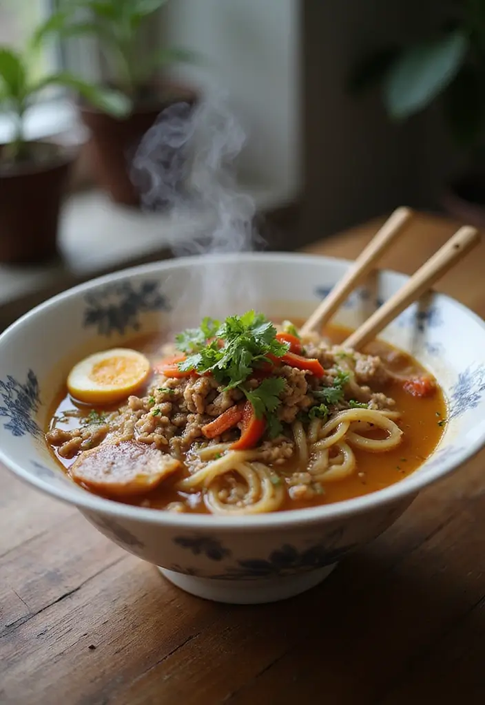 Savory Ground Pork Recipes: Asian and Italian Twists - 7. Ground Pork Ramen Noodles
