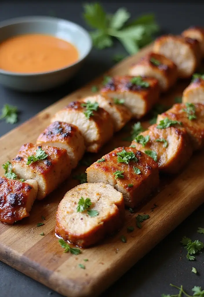 Savory Pork Recipes for Dinner: From Chops to Roasts - 10. Garlic Herb Pork Skewers