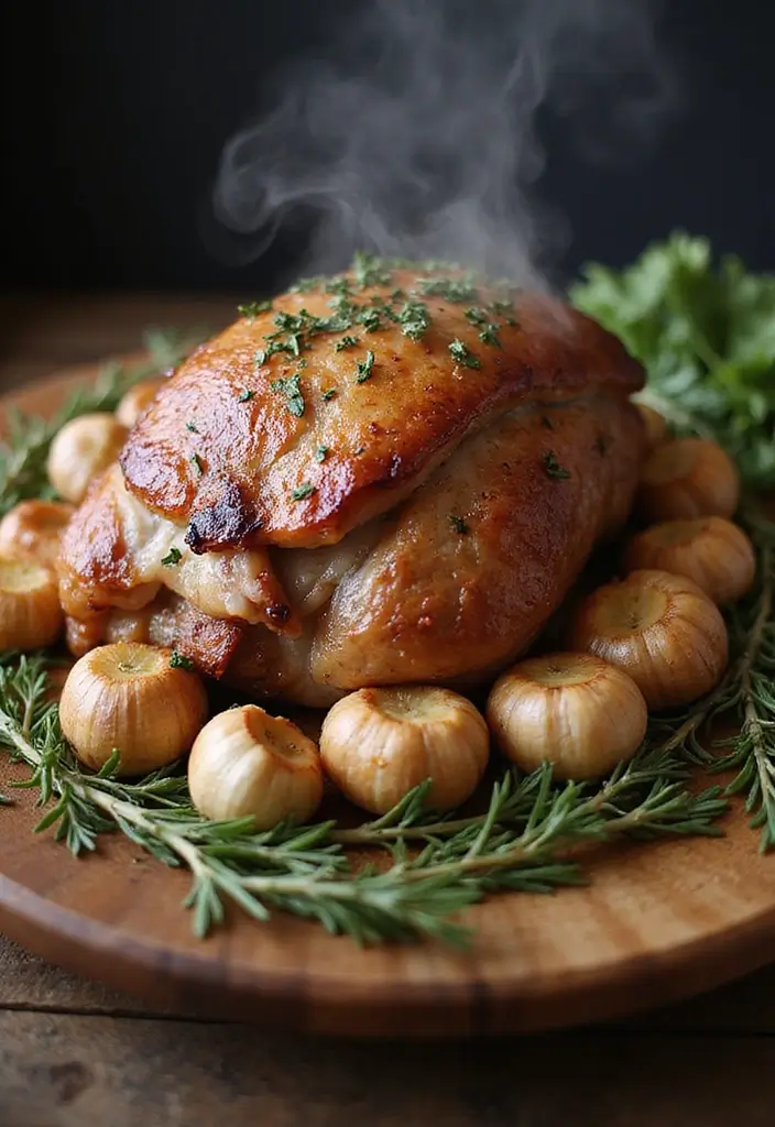 Savory Pork Recipes for Dinner: From Chops to Roasts - 5. Herbal Garlic Slow Cooker Pork Roast