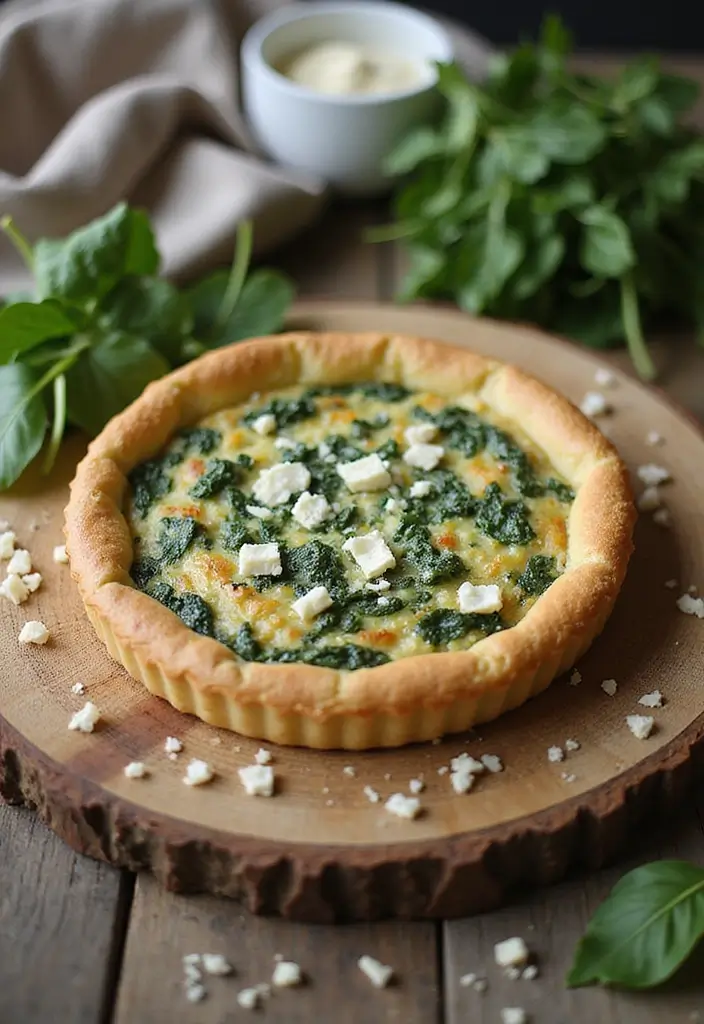 Simple Crustless Quiche Recipes: Light Breakfast or Brunch Delights - 1. Spinach and Feta Delight