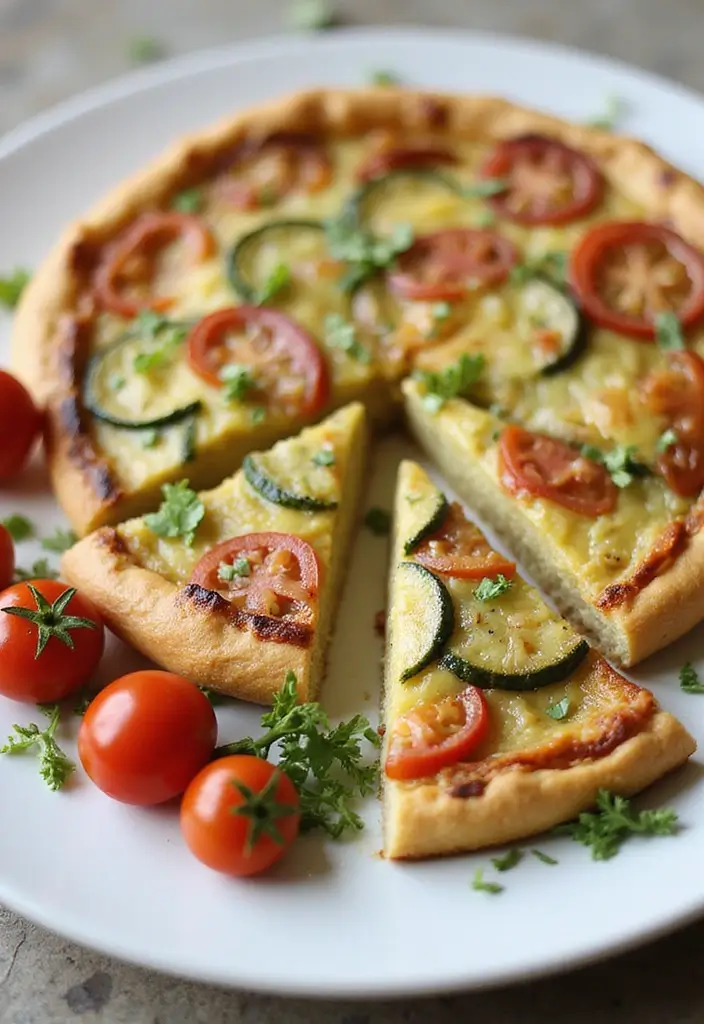 Simple Crustless Quiche Recipes: Light Breakfast or Brunch Delights - 3. Zucchini and Tomato Medley