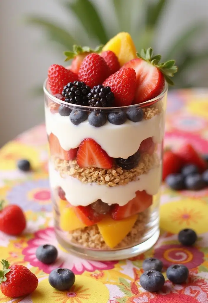 Simple Easy Dessert Recipes: Quick Treats to Satisfy Cravings - 2. Fruit & Yogurt Parfait