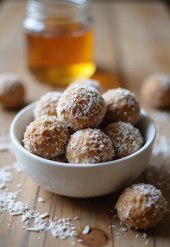 Simple Easy Dessert Recipes: Quick Treats to Satisfy Cravings - 6. Coconut Energy Balls