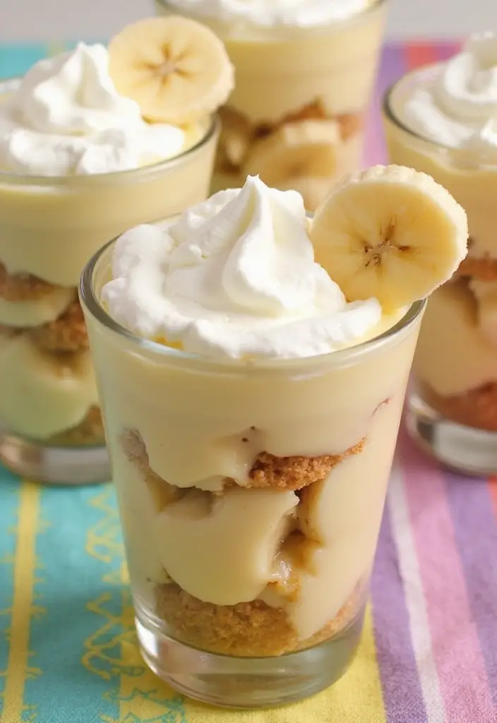 Simple Easy Dessert Recipes: Quick Treats to Satisfy Cravings - 8. Banana Pudding Cups